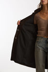 Soprabito in suede testa moro donna Mono - 6