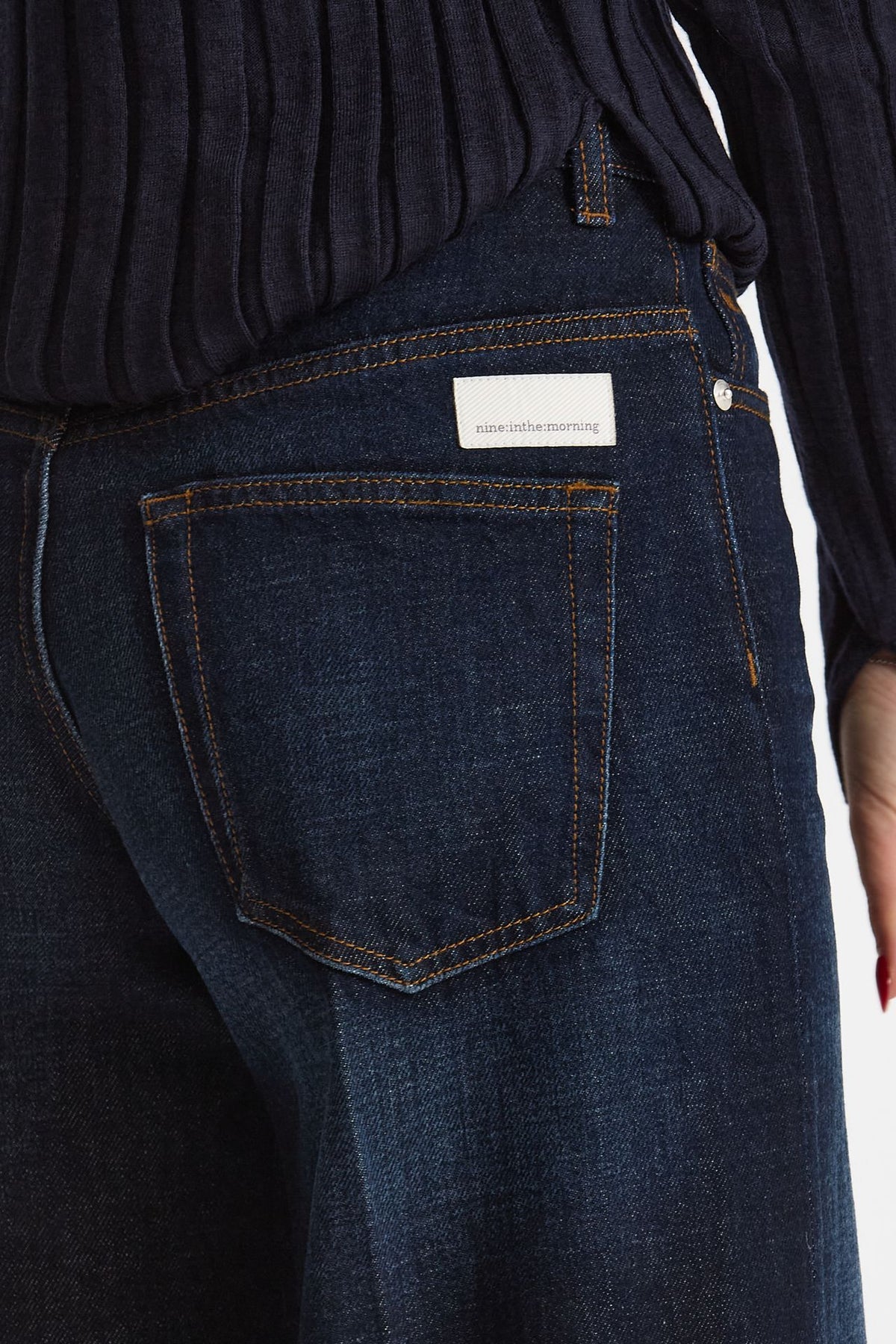 Jeans palazzo NADIA lavaggio scuro donna Nine in the morning - 6