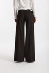 Pantalone palazzo NADIA testa moro scuro donna Nine in the morning - 2