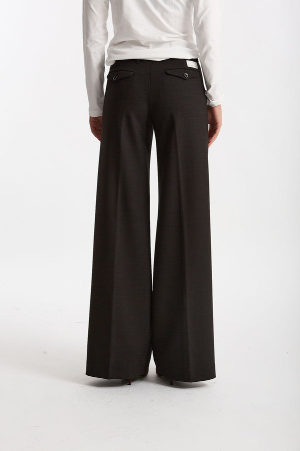 Pantalone palazzo NADIA testa moro scuro donna Nine in the morning