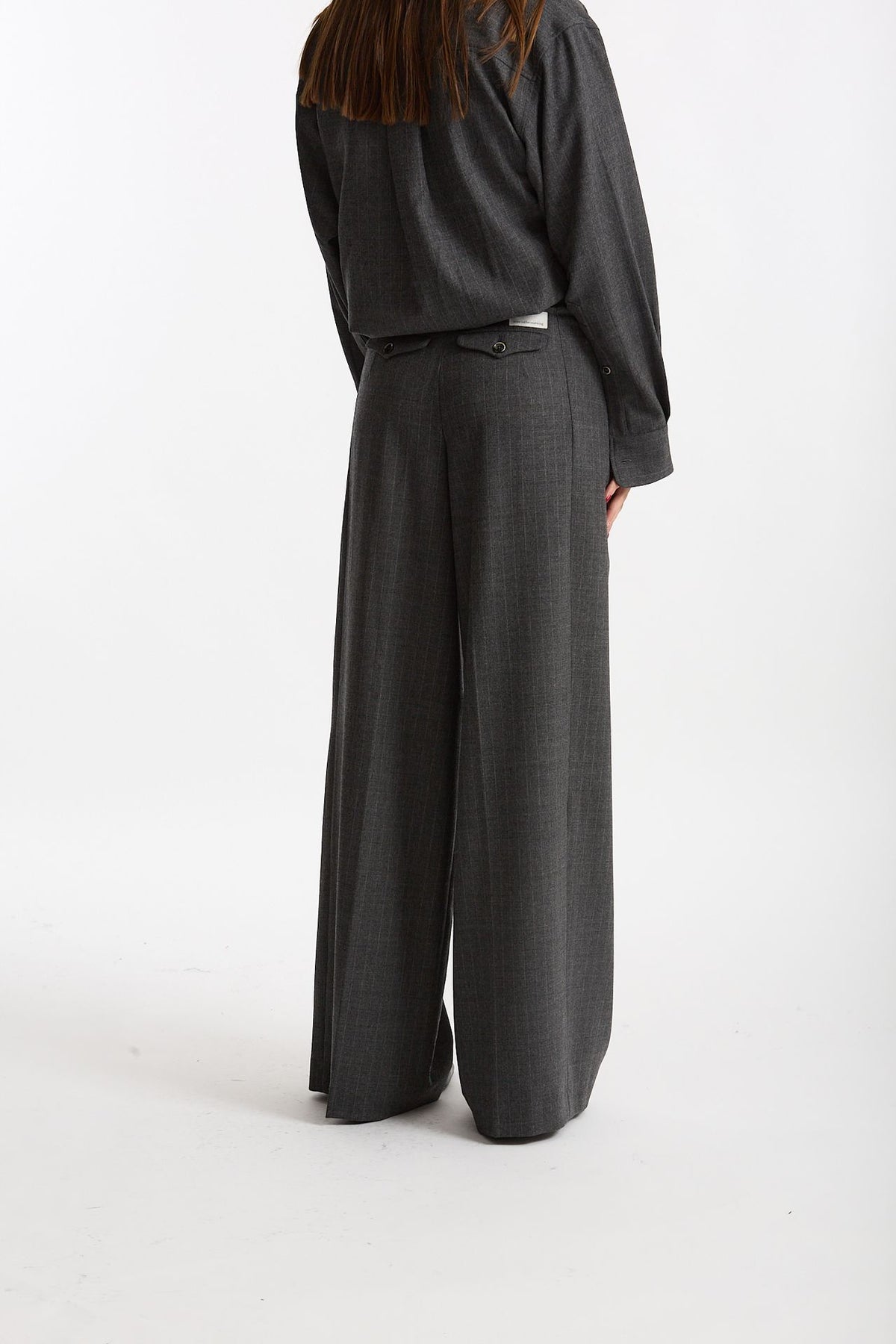 Pantalone ampio PETRA gessato donna Nine in the morning - 6