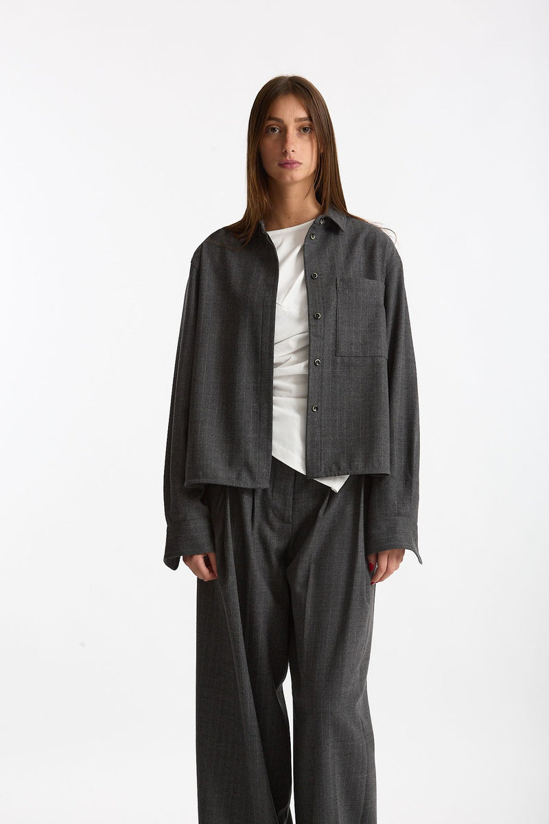 Camicia a scatolina gessato donna Nine in the morning - 1
