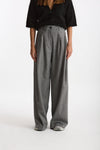 Pantalone palazzo PETRA spigato grigio donna Nine in the morning - 2