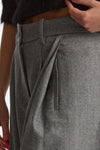 Pantalone palazzo PETRA spigato grigio donna Nine in the morning - 6
