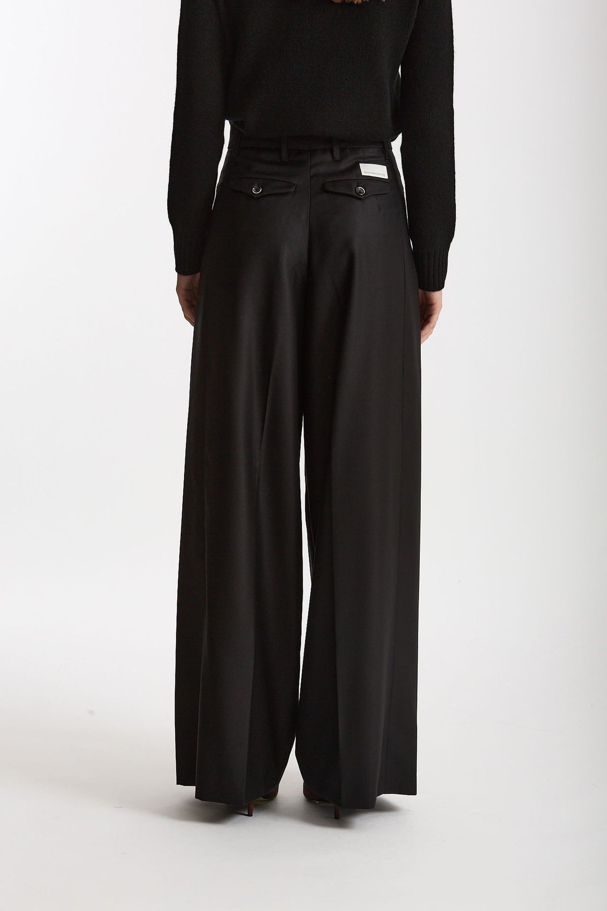 Pantalone palazzo PETRA nero donna Nine in the morning - 2
