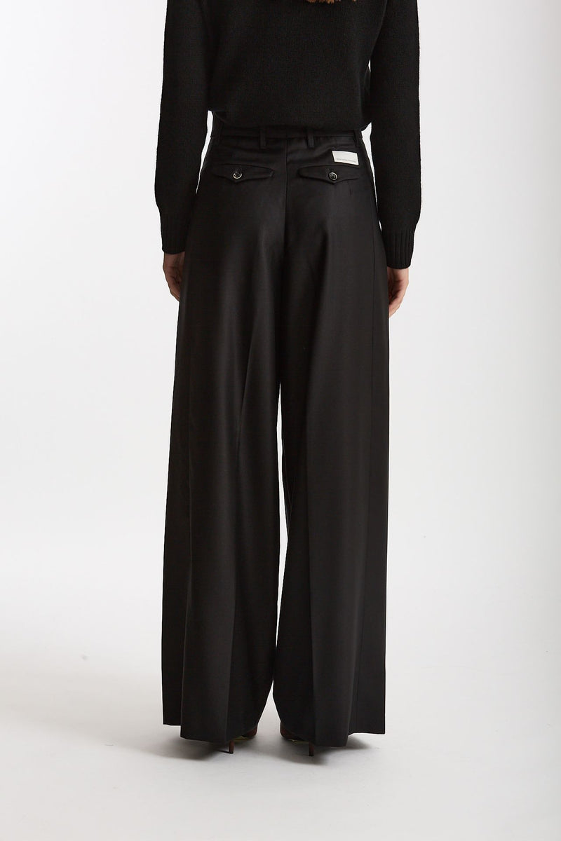 Pantalone palazzo PETRA nero donna Nine in the morning - 2