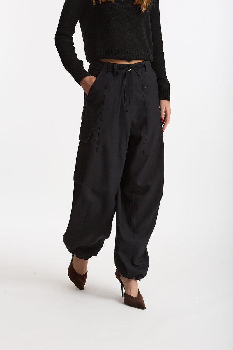 Pantalone cargo NEREA nero donna Nine in the morning - 3