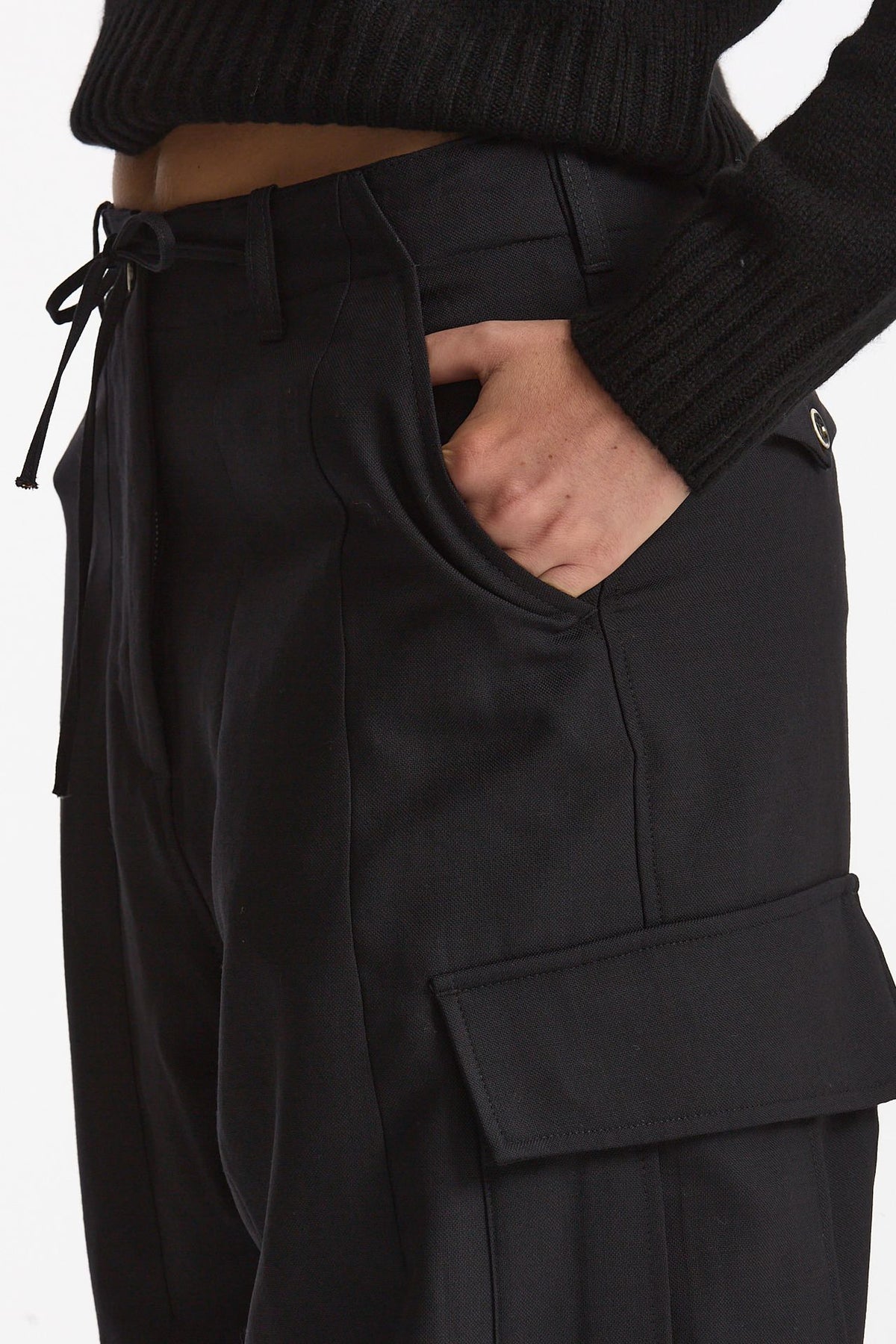 Pantalone cargo NEREA nero donna Nine in the morning - 4
