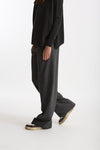 Pantalone palazzo FIAMMA gessato bianco e grigio donna Nine in the morning - 1