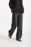 Pantalone palazzo FIAMMA gessato bianco e grigio donna Nine in the morning - 4