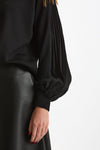Maglia dolcevita maniche a sbuffo nero donna Nude - 4
