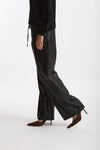 Pantalone wide leg ecopelle nero donna Nude - 2