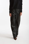 Pantalone ecopelle stampa cocco nero donna Nude - 1