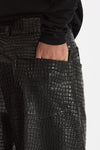 Pantalone ecopelle stampa cocco nero donna Nude - 6