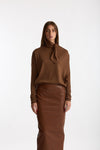 Maglia cut-out tabacco donna Nude - 1