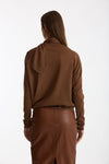 Maglia cut-out tabacco donna Nude - 3