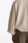 Maglia maniche a sbuffo beige donna Nude - 2