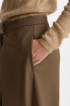 Pantalone palazzo taupe donna Nude - 5