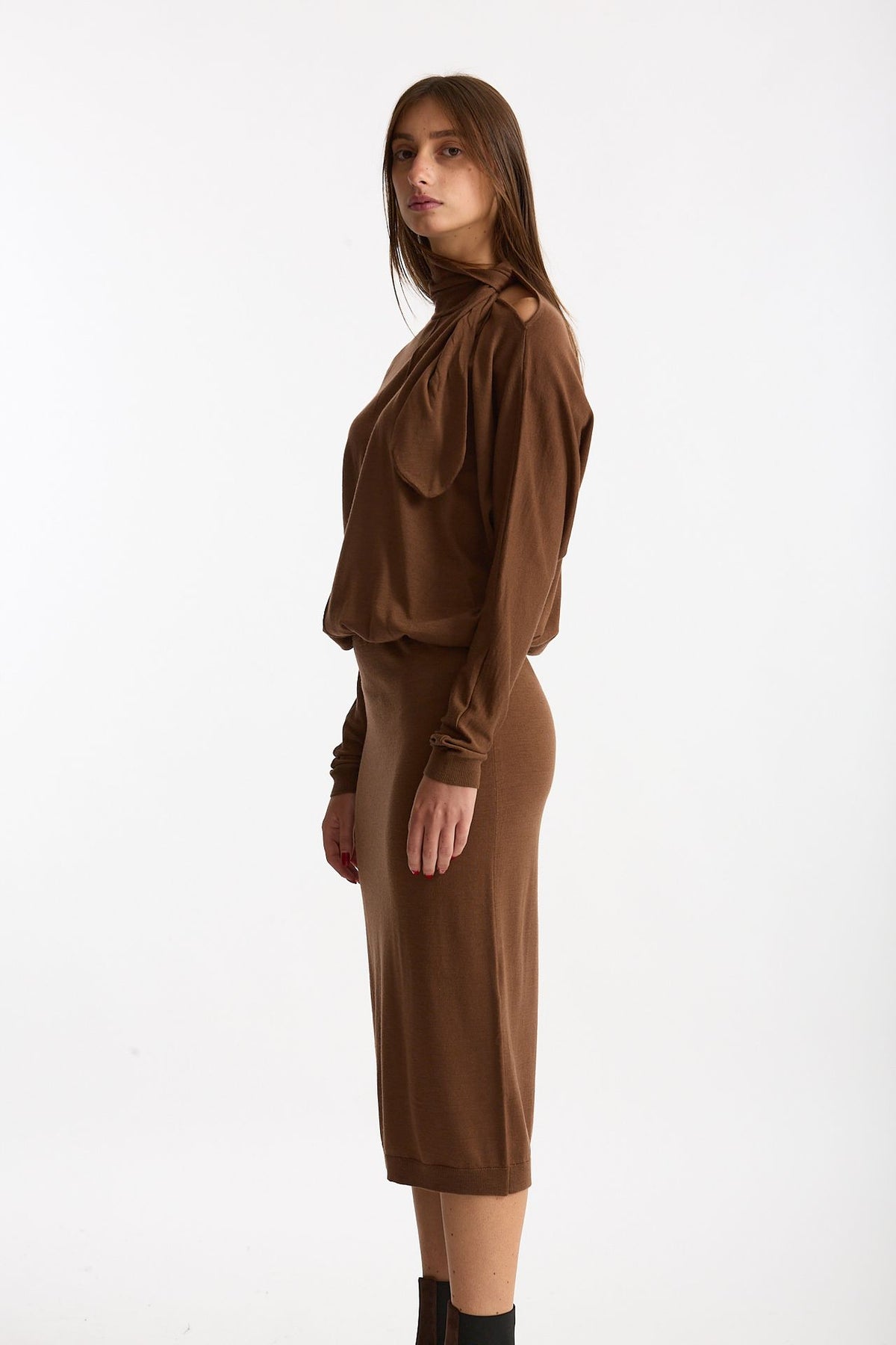 Abito midi tabacco donna Nude - 2