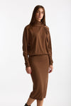 Abito midi tabacco donna Nude - 3