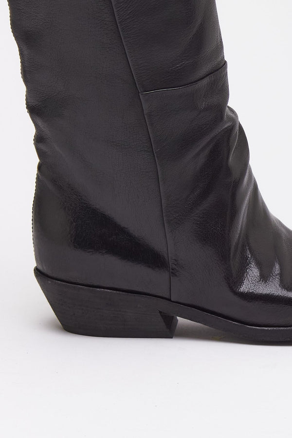 Stivale NOELIE DD/117 in pelle nero donna Officine creative