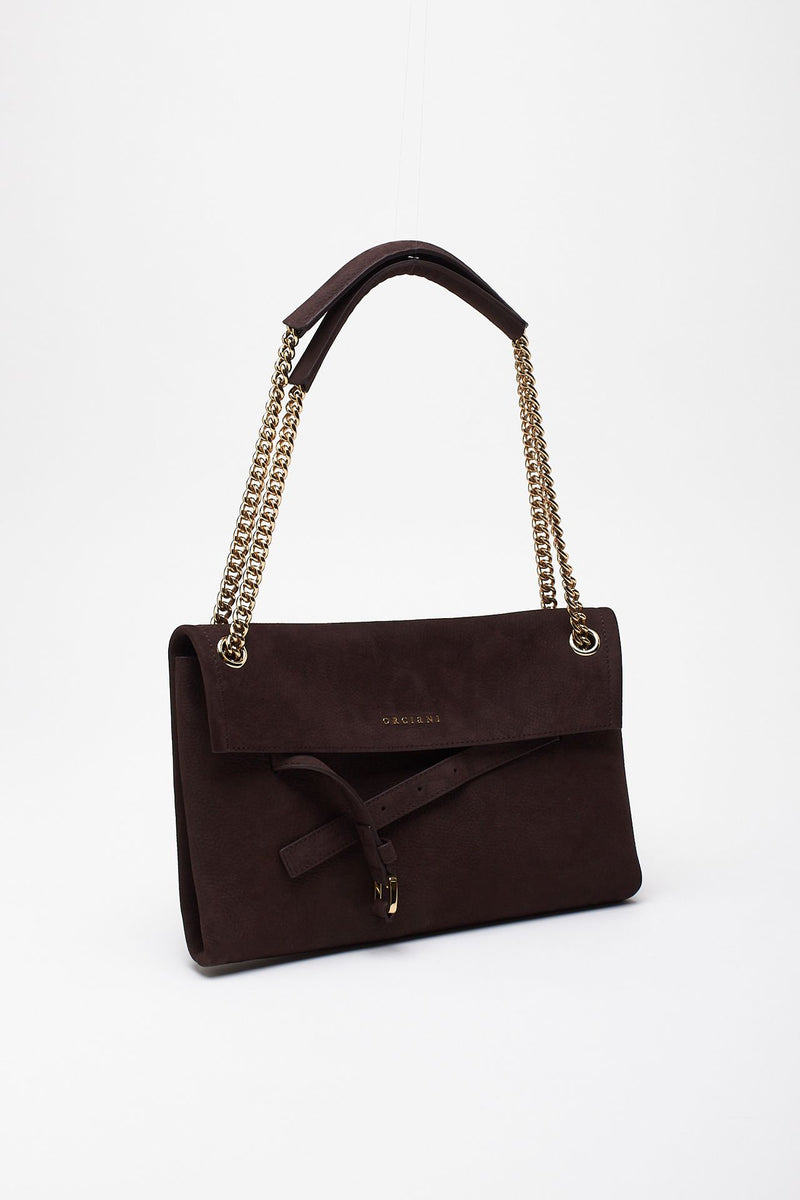 Borsa VENUS NABUCCO SMALL in pelle nabuk burgundy donna Orciani - 3
