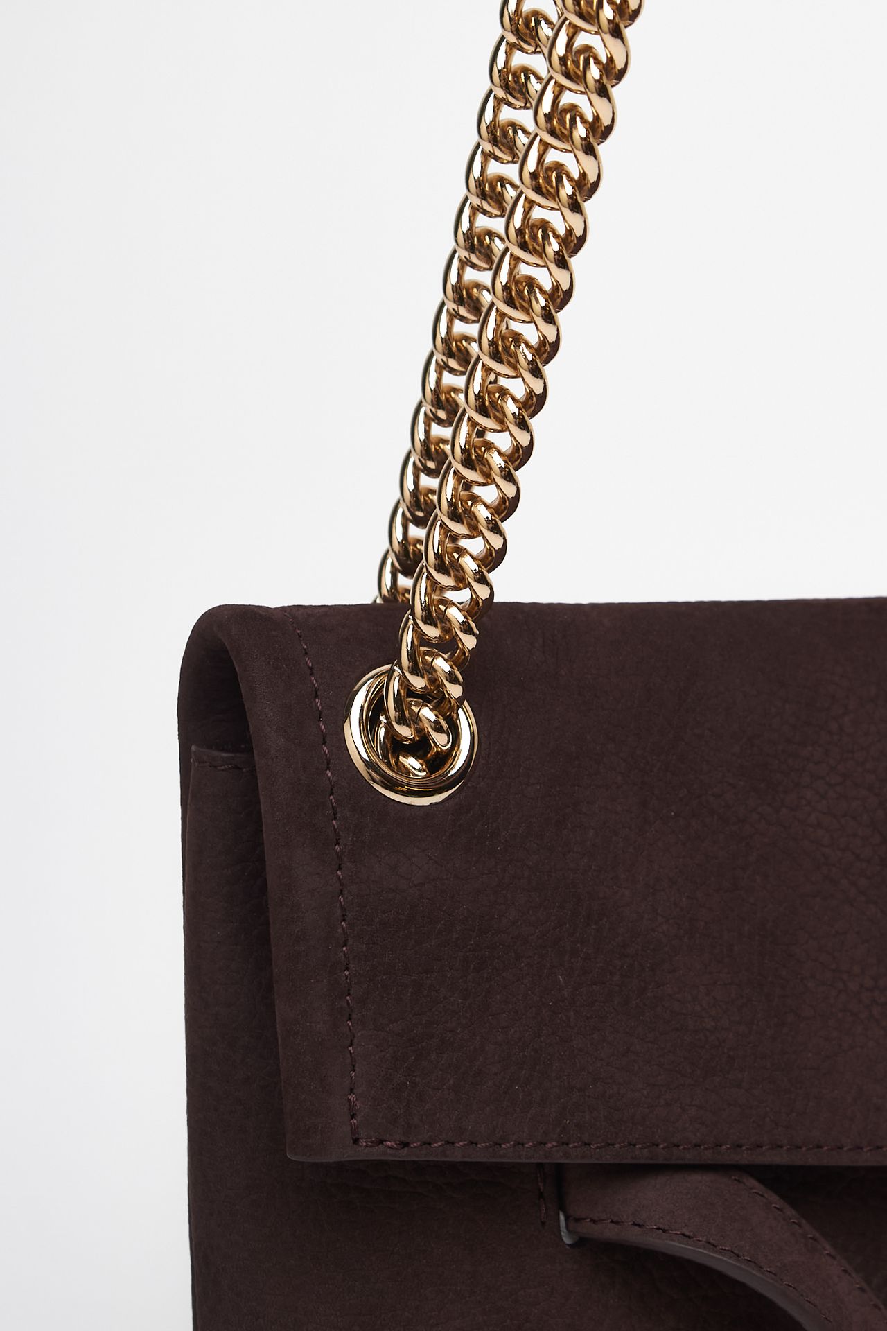 Borsa VENUS NABUCCO SMALL in pelle nabuk burgundy donna Orciani - 5