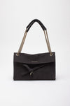 Borsa VENUS NABUCCO SMALL in pelle nabuk carbone donna Orciani - 1