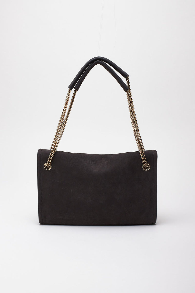 Borsa VENUS NABUCCO SMALL in pelle nabuk carbone donna Orciani - 3