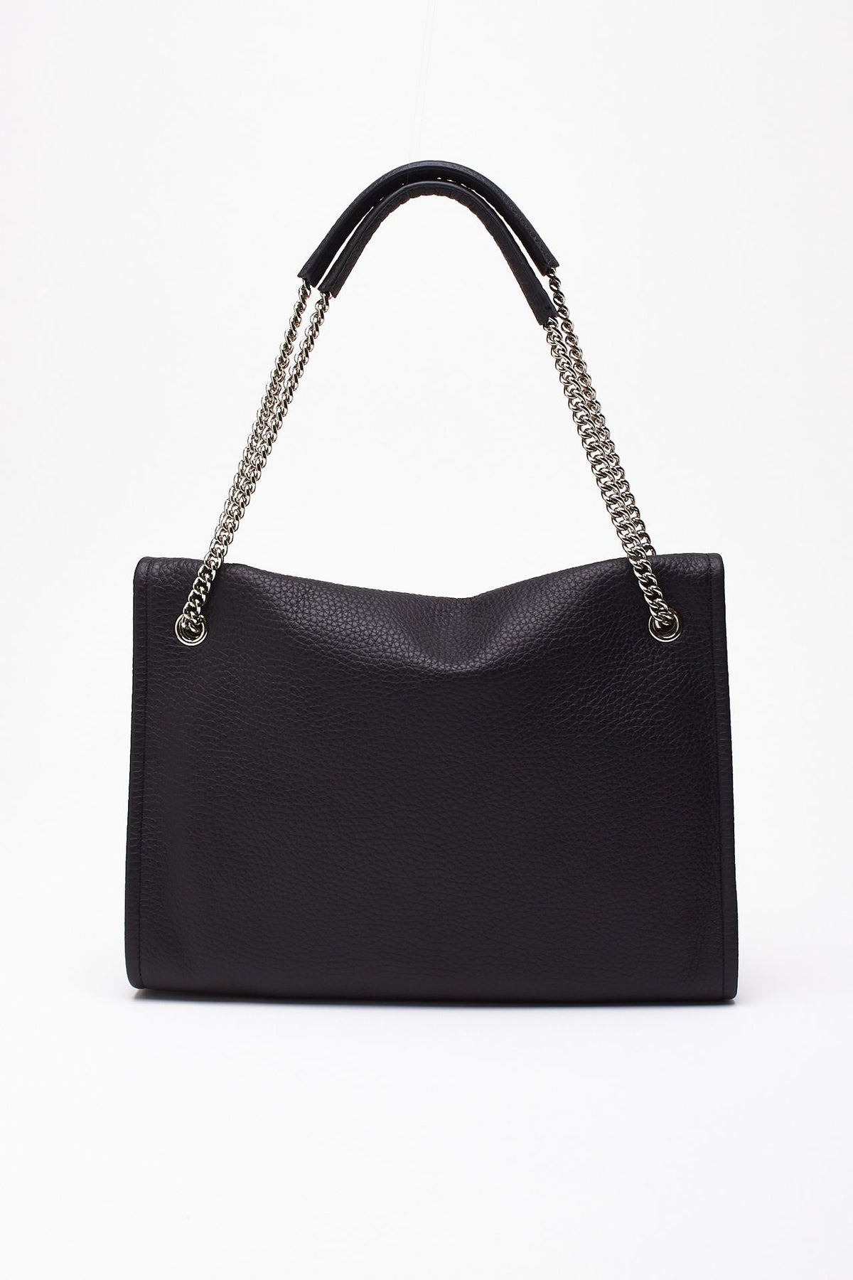 Borsa VENUS SOFT MIDI in pelle martellata carbone donna Orciani - 4