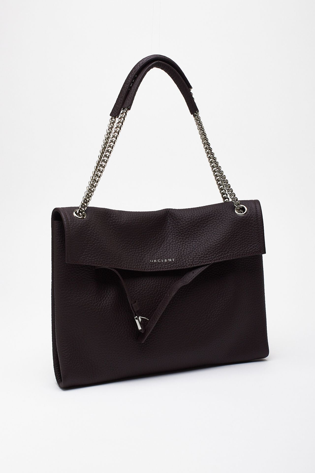 Borsa VENUS SOFT MIDI in pelle martellata burgundy donna Orciani - 3