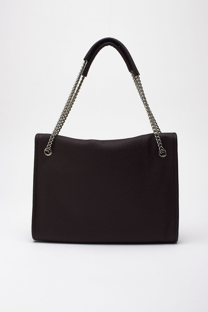 Borsa VENUS SOFT MIDI in pelle martellata burgundy donna Orciani - 4