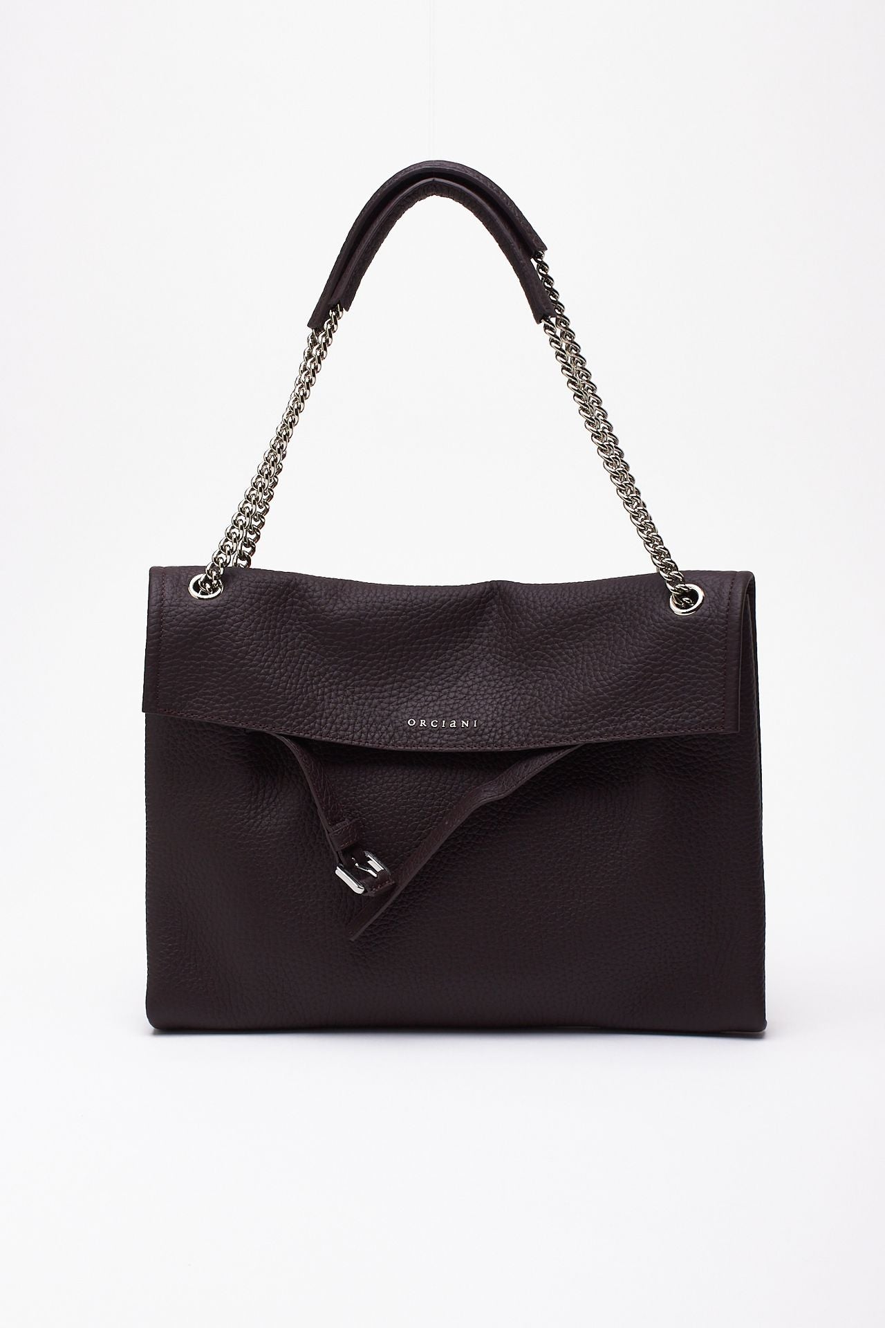Borsa VENUS SOFT MIDI in pelle martellata burgundy donna Orciani - 1