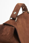 Borsa SVEVA PEACH TORO SMALL in suede tabacco donna Orciani - 2