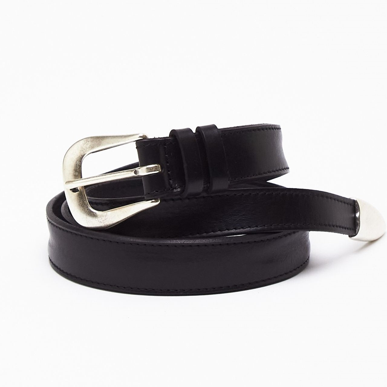 Cintura punta lunga Bull Soft in cuoio nero donna Pier abbigliamento - 3