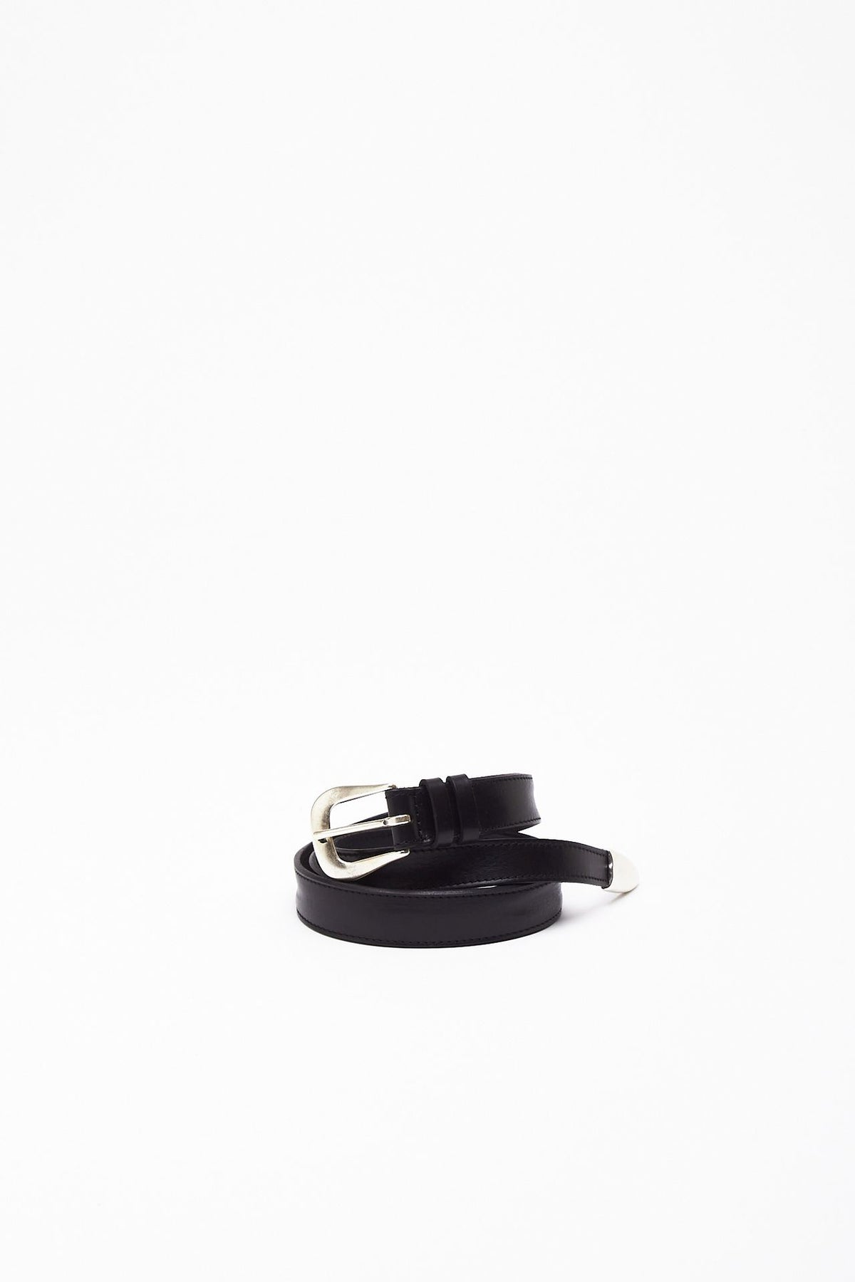 Cintura punta lunga Bull Soft in cuoio nero donna Pier abbigliamento - 1