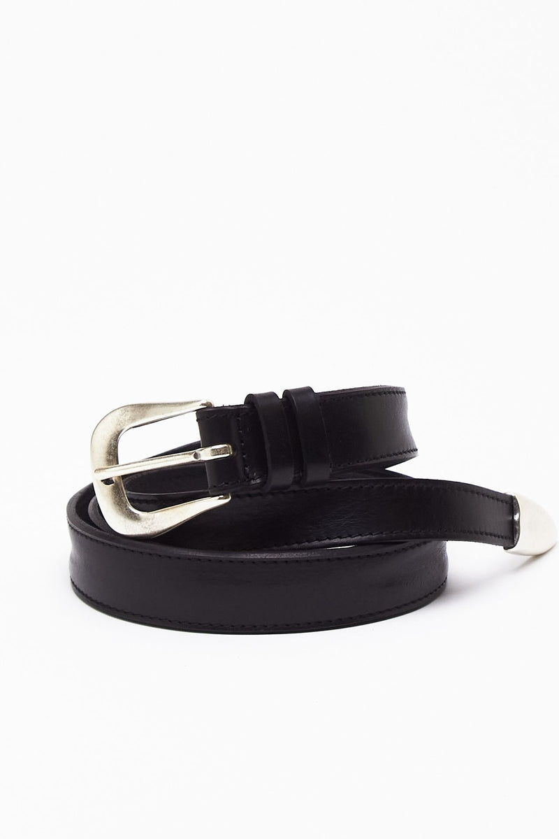 Cintura punta lunga Bull Soft in cuoio nero donna Pier abbigliamento - 2