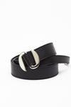 Cintura BOSTON in pelle liscia nero donna Orciani - 2