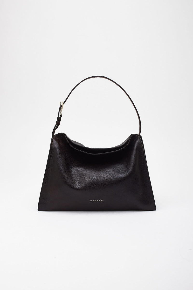 Borsa TRINITY LAGOON MIDI in pelle t. di moro donna Orciani - 1