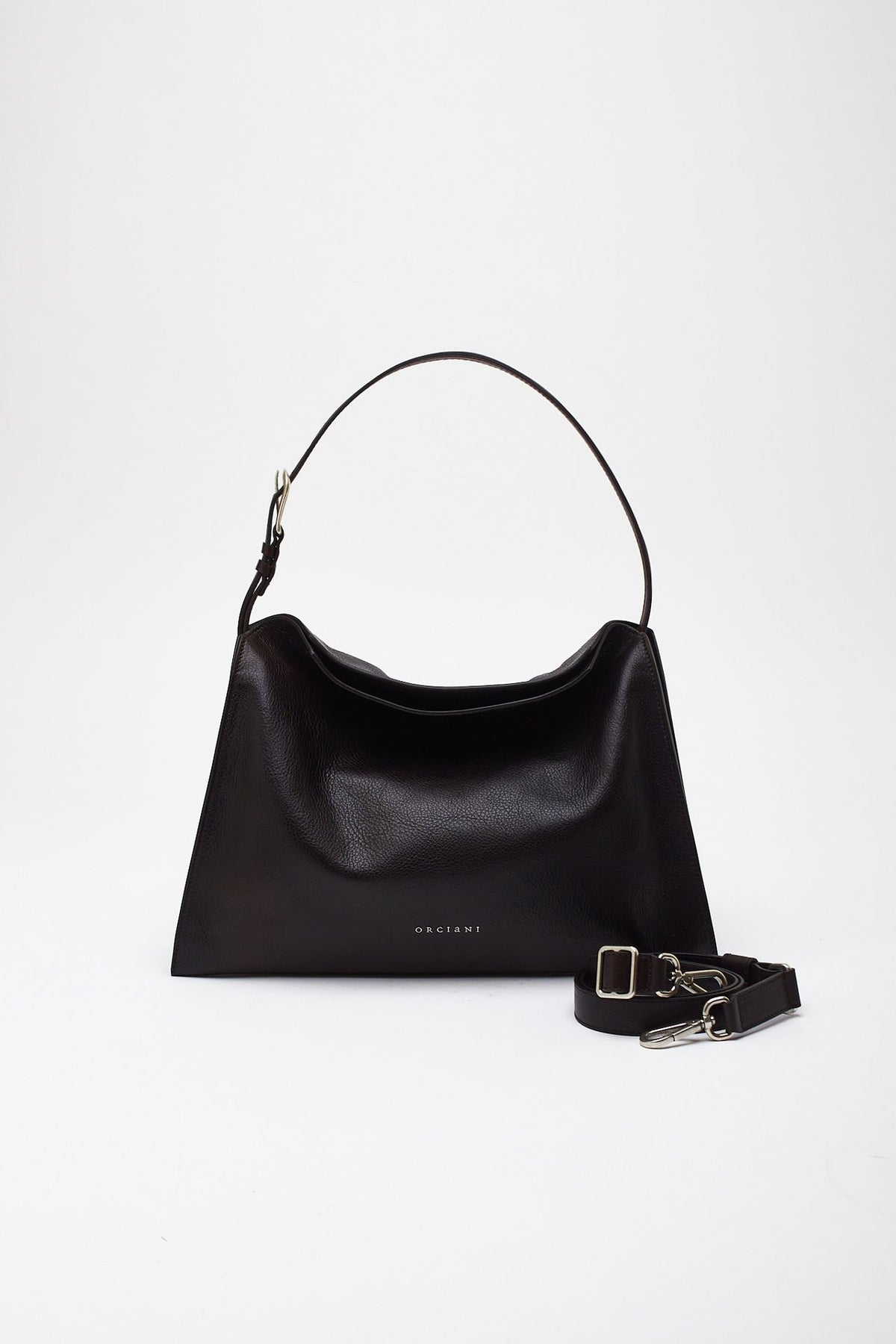 Borsa TRINITY LAGOON MIDI in pelle t. di moro donna Orciani - 3