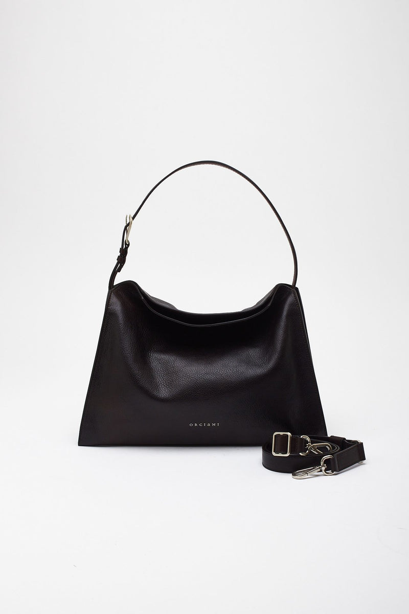 Borsa TRINITY LAGOON MIDI in pelle t. di moro donna Orciani - 3