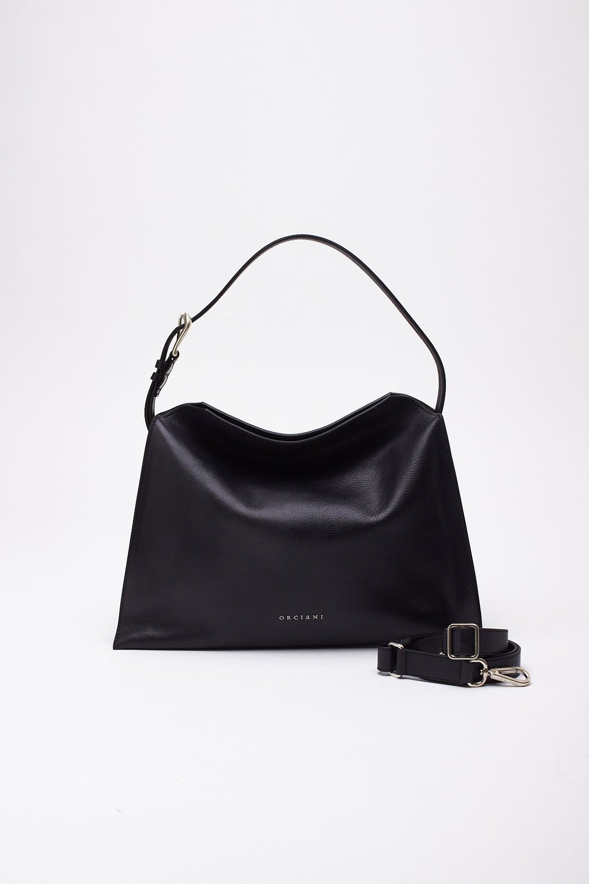 Borsa TRINITY LAGOON MIDI in pelle nero donna Orciani - 3