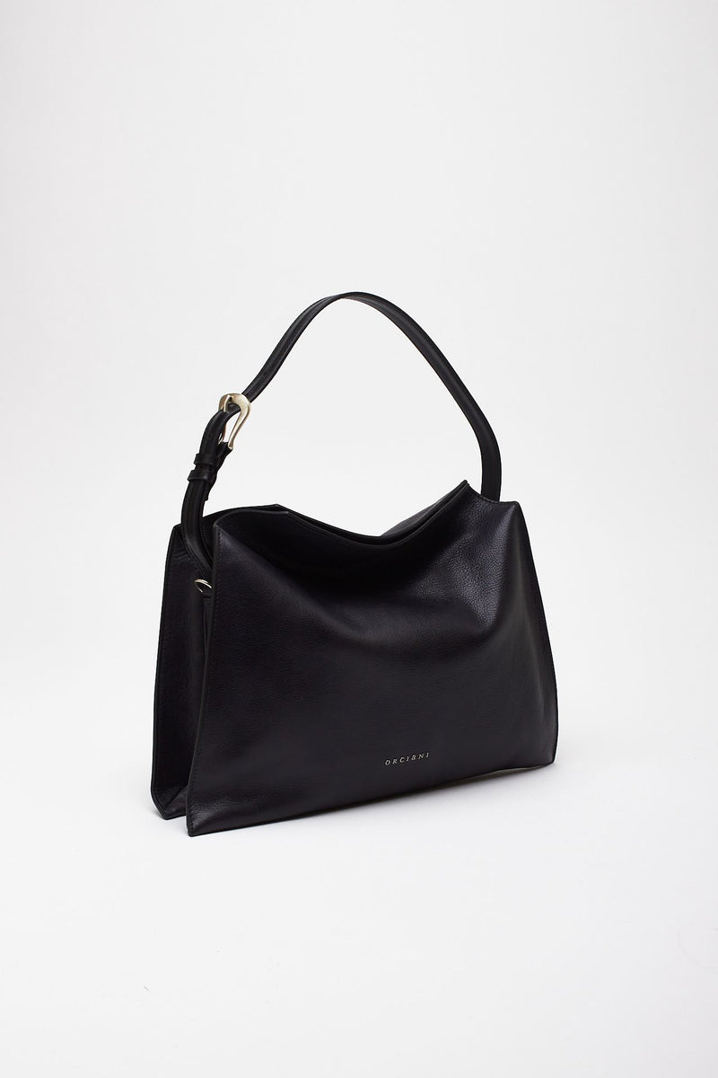 Borsa TRINITY LAGOON MIDI in pelle nero donna Orciani - 4