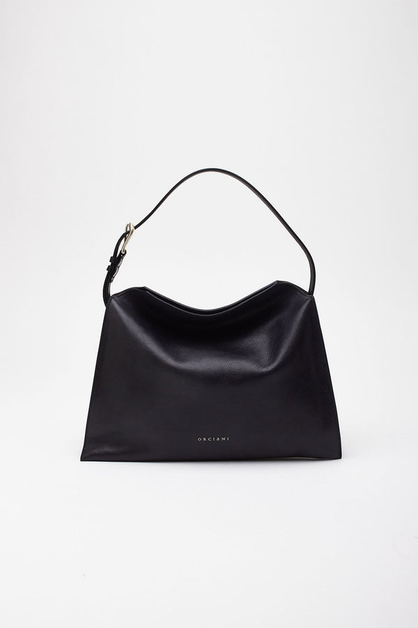 Borsa TRINITY LAGOON MIDI in pelle nero donna Orciani