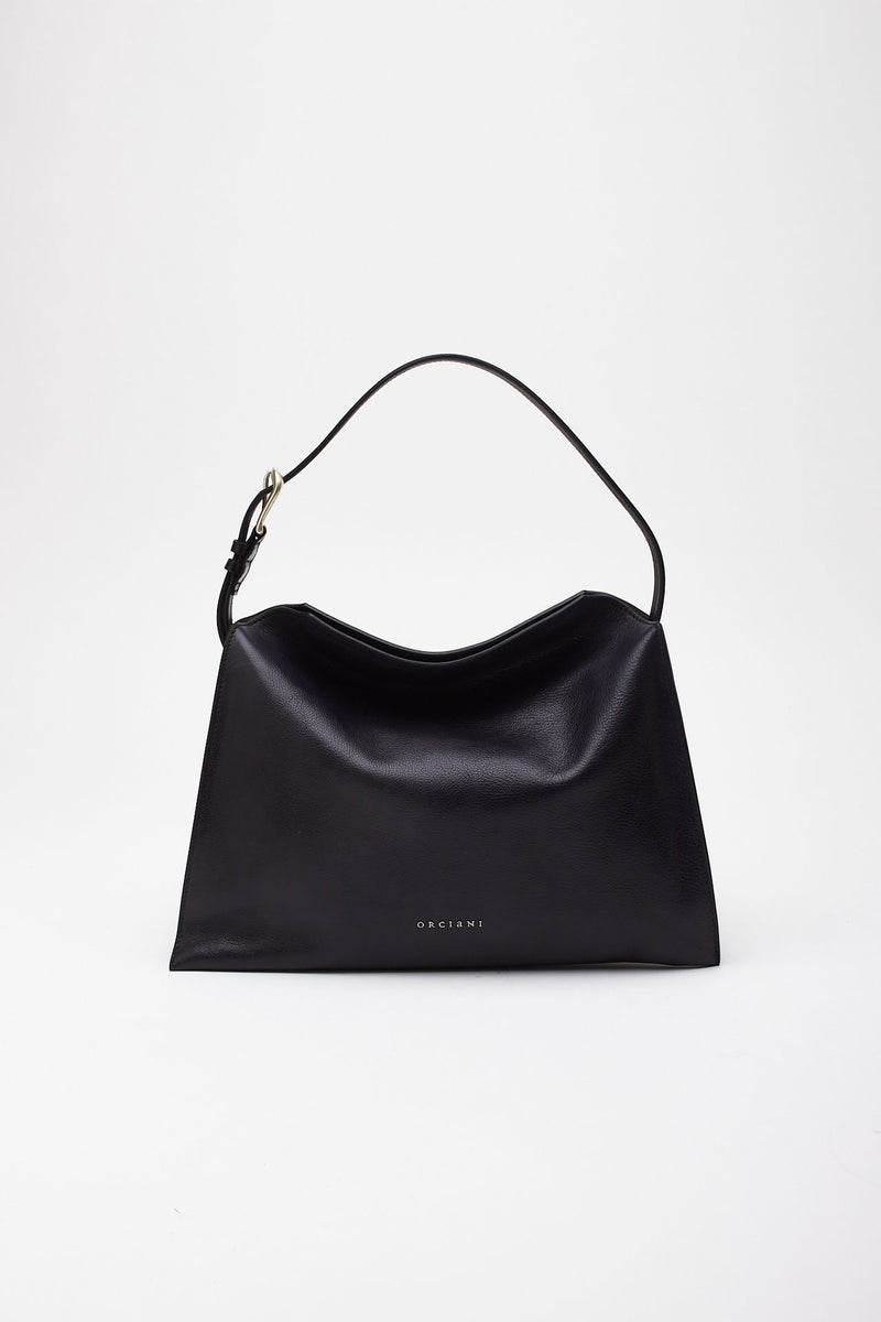 Borsa TRINITY LAGOON MIDI in pelle nero donna Orciani - 1