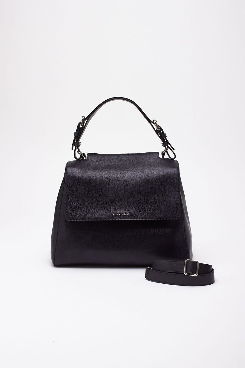 Borsa SVEVA LAGOON MIDI in pelle nero donna Orciani - 4