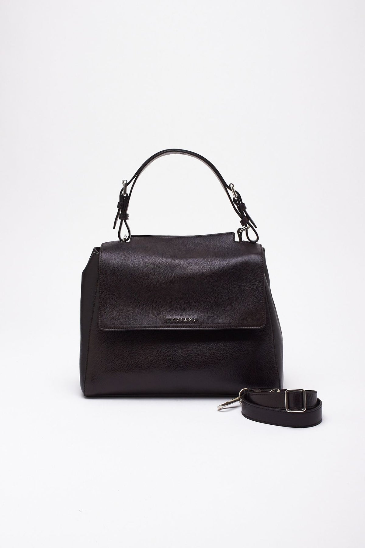 Borsa SVEVA LAGOON MIDI in pelle testa di moro donna Orciani - 3