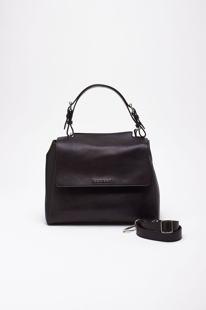Borsa SVEVA LAGOON MIDI in pelle testa di moro donna Orciani - 3