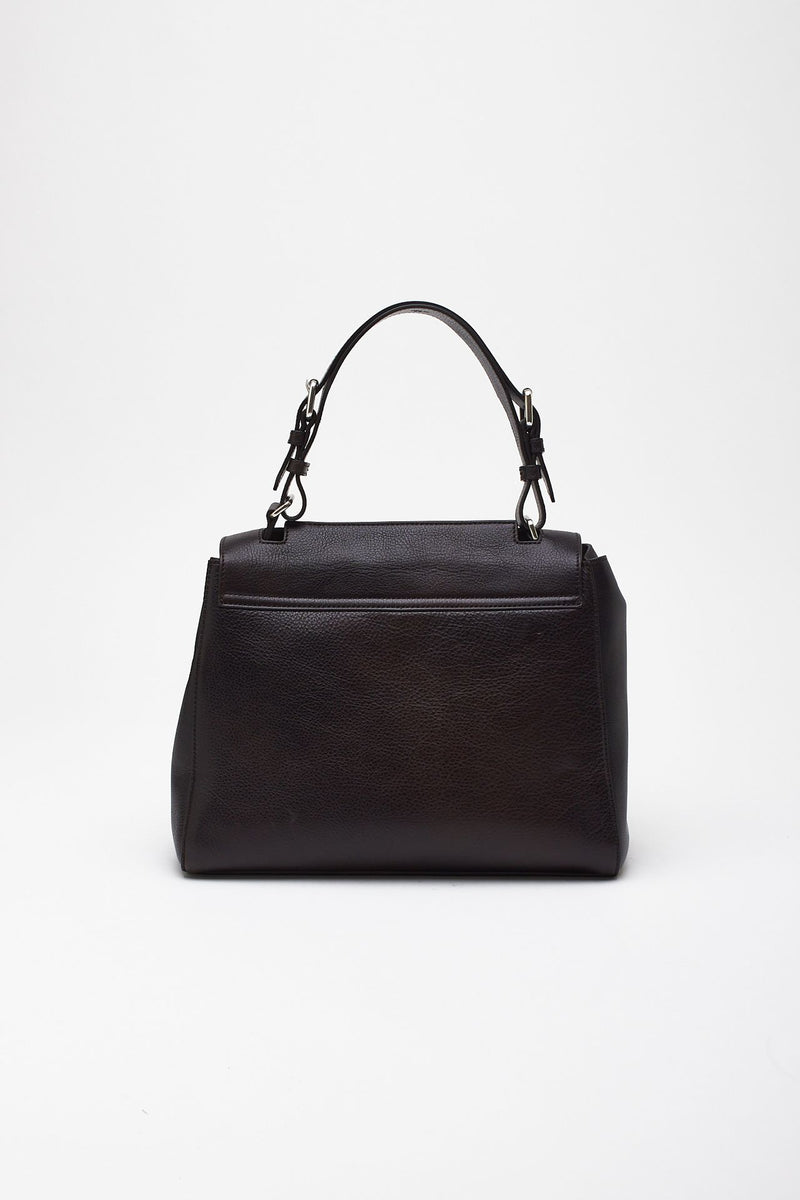 Borsa SVEVA LAGOON MIDI in pelle testa di moro donna Orciani - 5