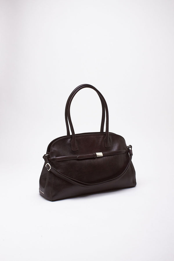 Borsa AURA LARGE in pelle testa di moro donna Orciani